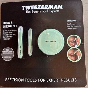 Tweezerman Brow & Mirror Set 3pc
